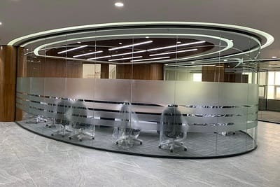 40mm Tek Camlı aluminyum bölme duvar sistemleri