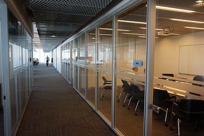 100mm Çift Cam aluminyum bölme duvar sistemleri