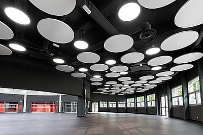 Ecophon Akustik tavan bölme duvar